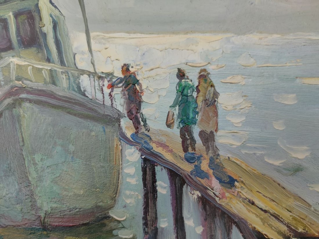 Oil painting On the pier Mishurovsky V. V. - 3