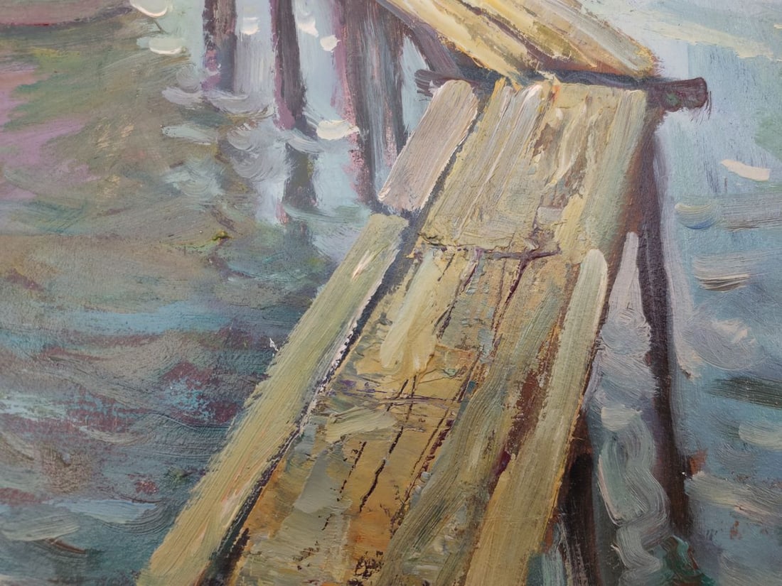 Oil painting On the pier Mishurovsky V. V. - 6