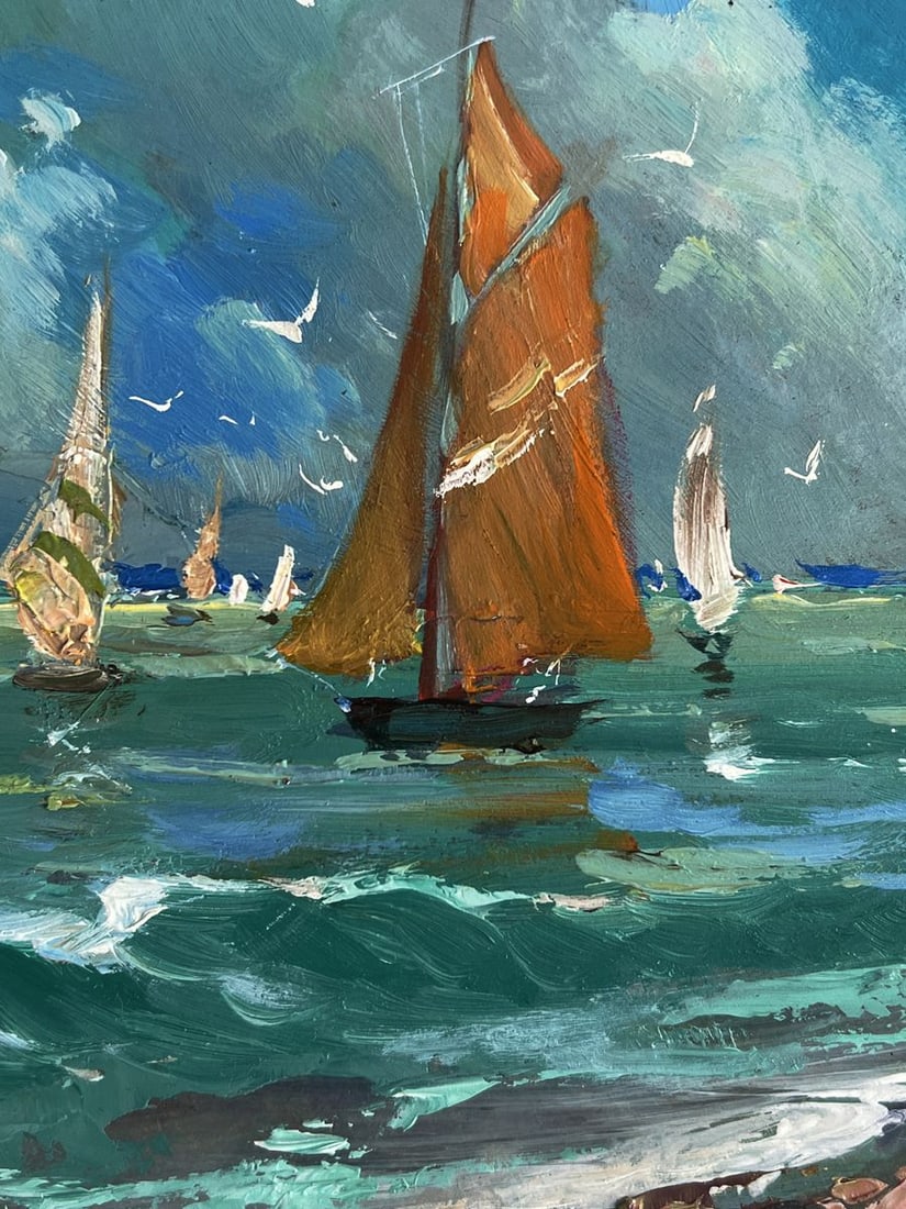 Oil painting Sailboats at sea Yuriy Suprunchuk - 6