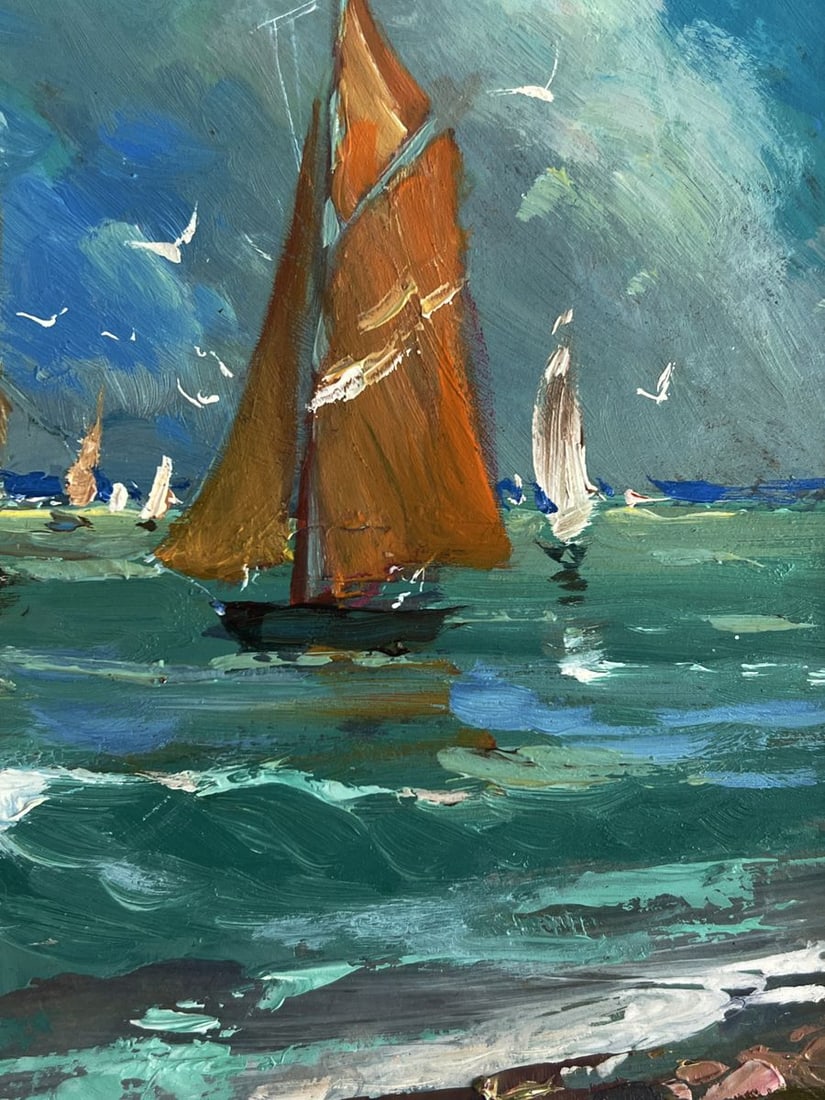 Oil painting Sailboats at sea Yuriy Suprunchuk - 7
