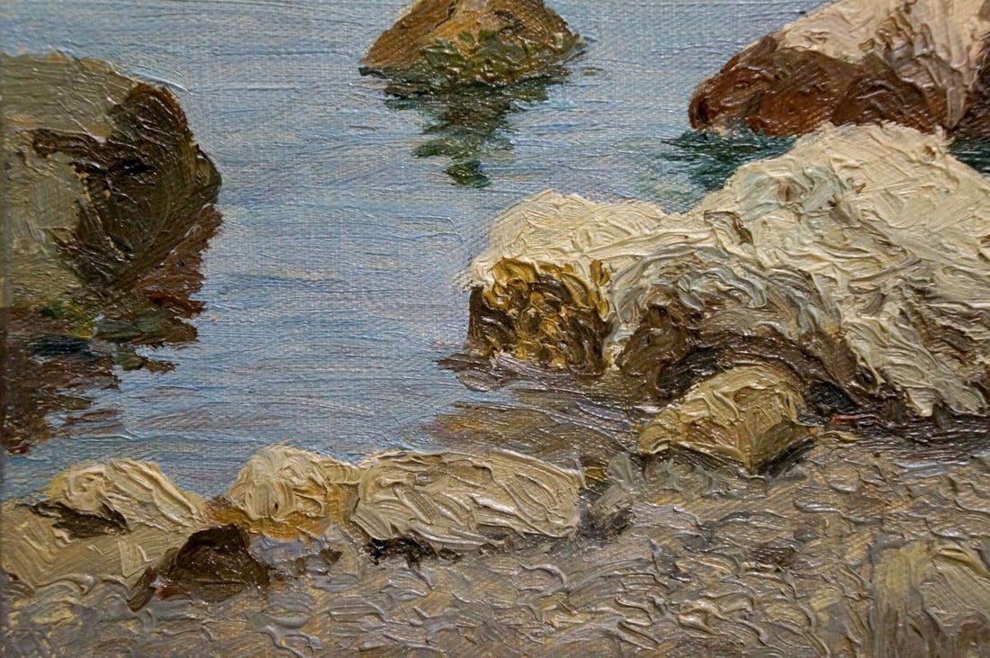 Oil painting Off the coast Paul Christiaan Bos - 2