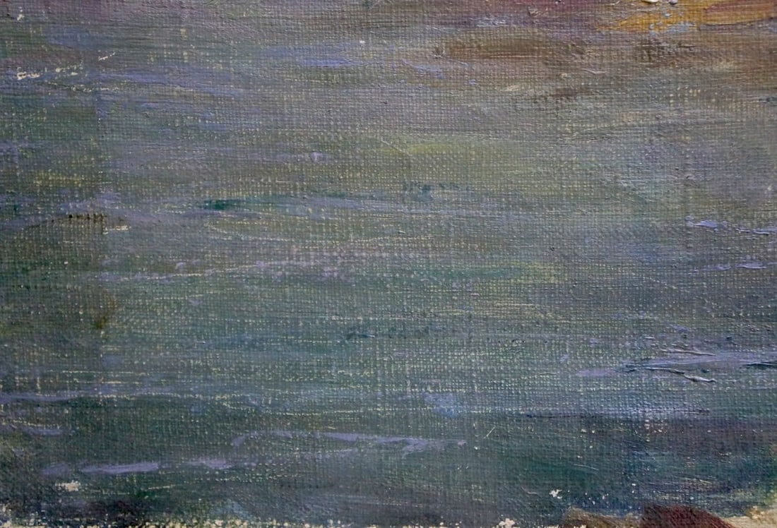Oil painting Stones by the sea - 2