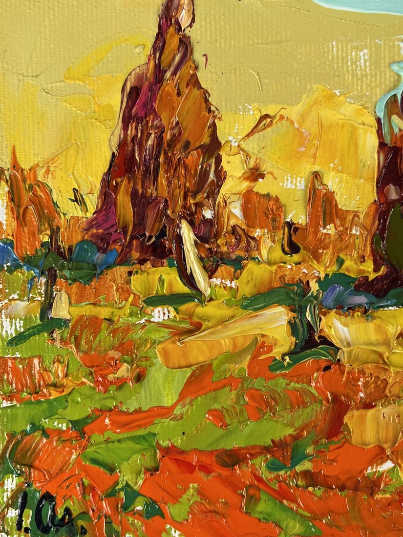 Oil painting Morning in the Autumn Field Oleksiy Ivanyuk - 5