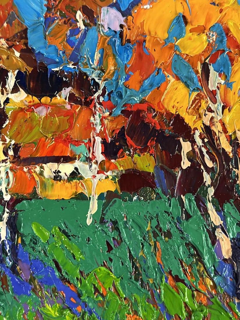 Oil painting Autumn has come to the Quiet Village Oleksiy Ivanyuk - 7
