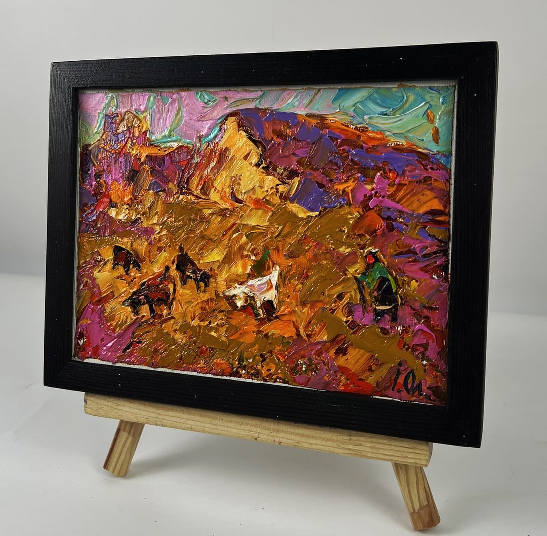 Oil painting Autumn Field and Pasture Oleksiy Ivanyuk - 2