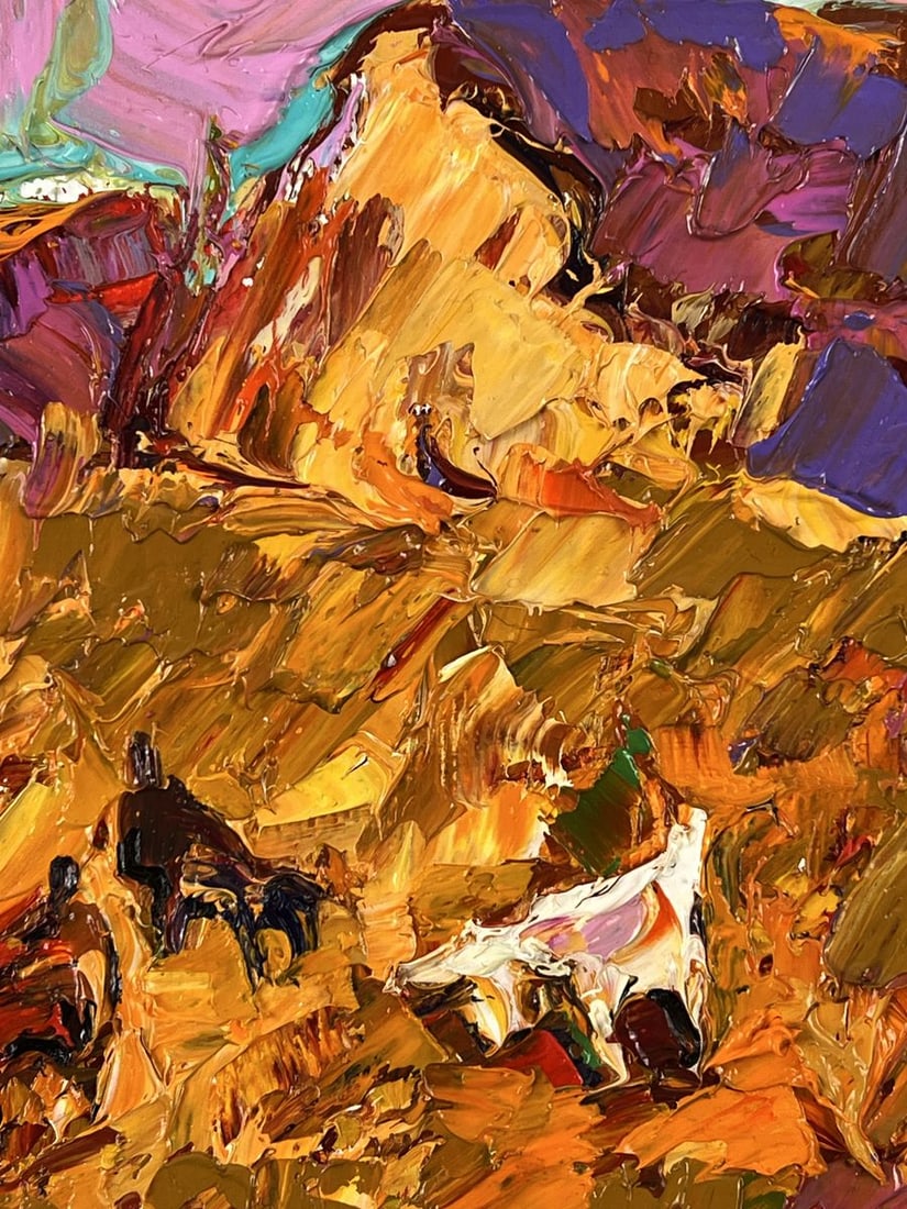 Oil painting Autumn Field and Pasture Oleksiy Ivanyuk - 7