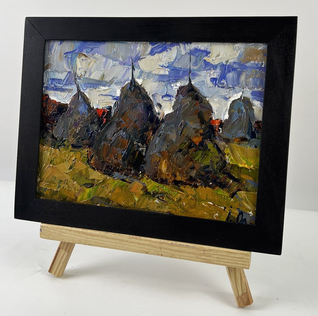 Oil painting Haystacks in a Field Oleksiy Ivanyuk - 2