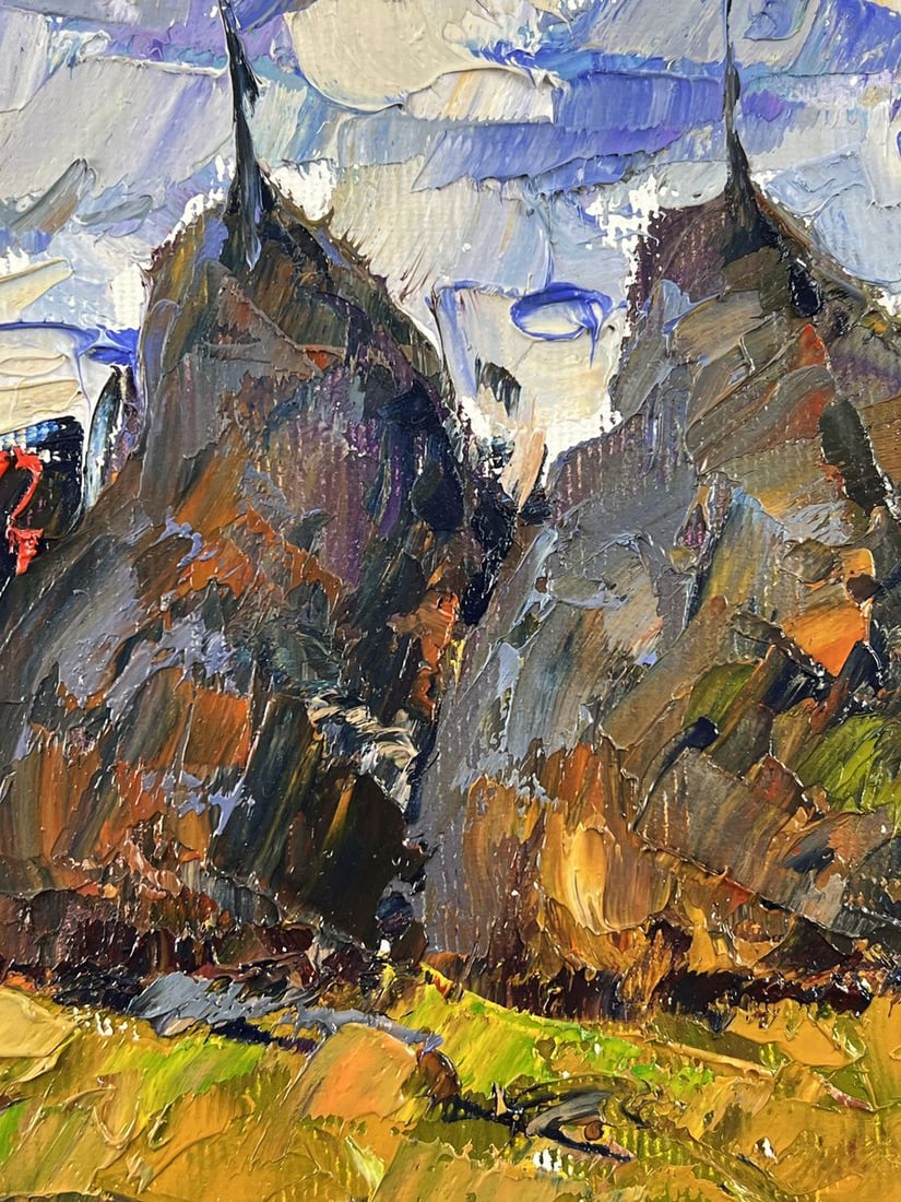 Oil painting Haystacks in a Field Oleksiy Ivanyuk - 7