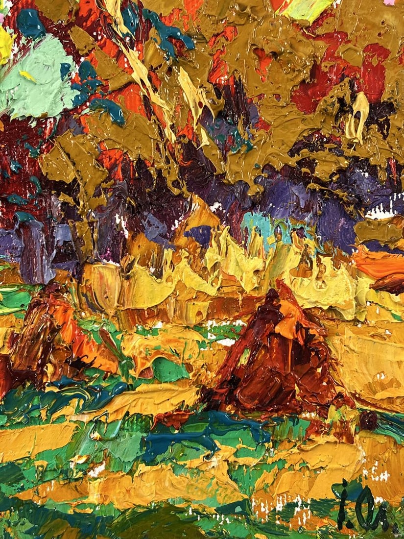Oil painting Autumn Fields After Harvesting Oleksiy Ivanyuk - 10