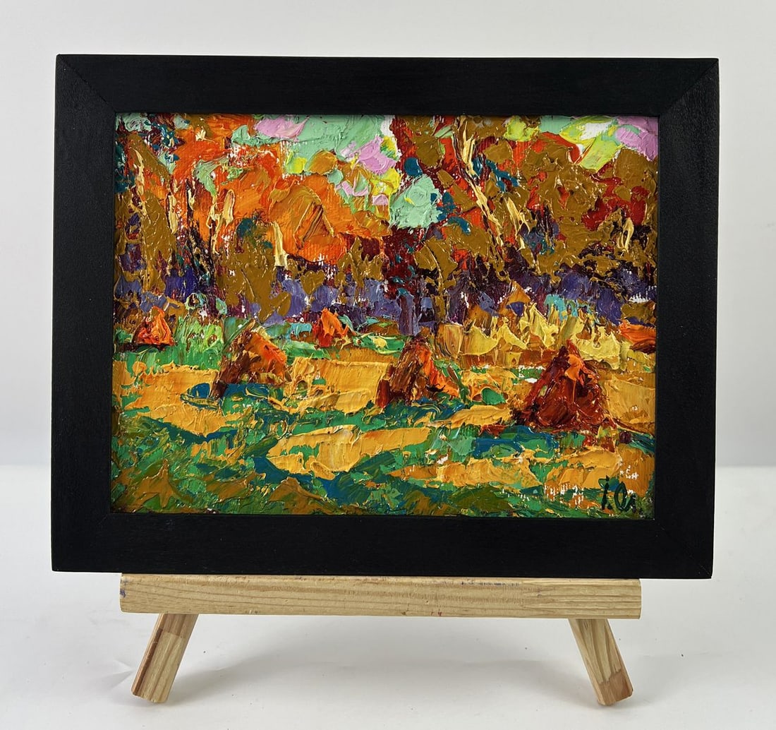 Oil painting Autumn Fields After Harvesting Oleksiy Ivanyuk (1 of 11)