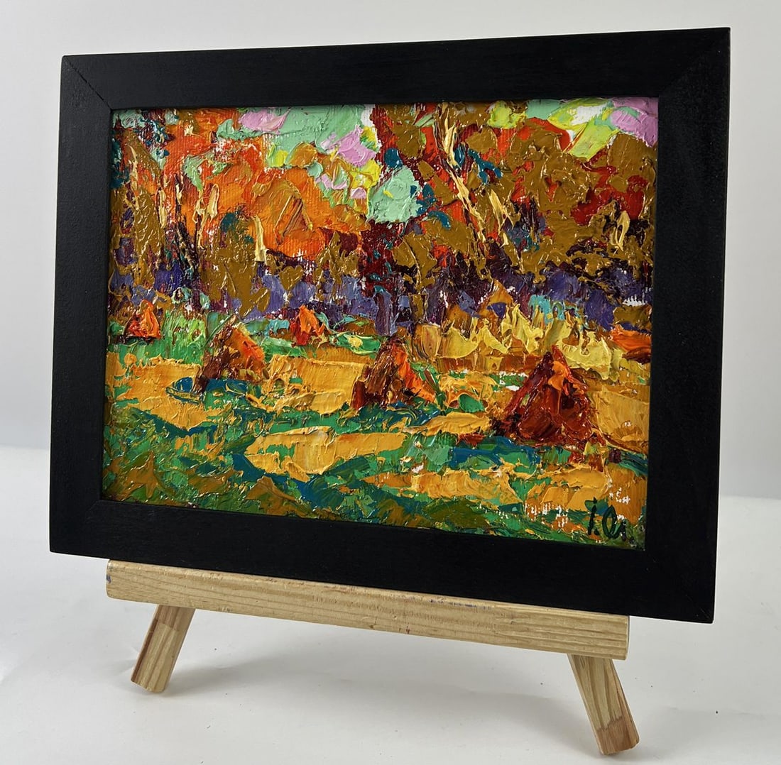 Oil painting Autumn Fields After Harvesting Oleksiy Ivanyuk - 2