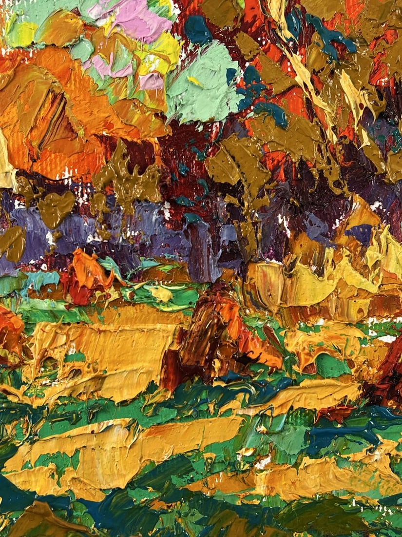 Oil painting Autumn Fields After Harvesting Oleksiy Ivanyuk - 6