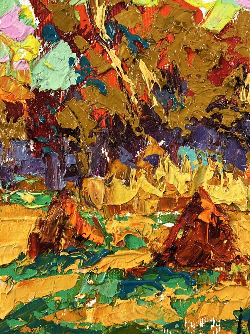 Oil painting Autumn Fields After Harvesting Oleksiy Ivanyuk - 8