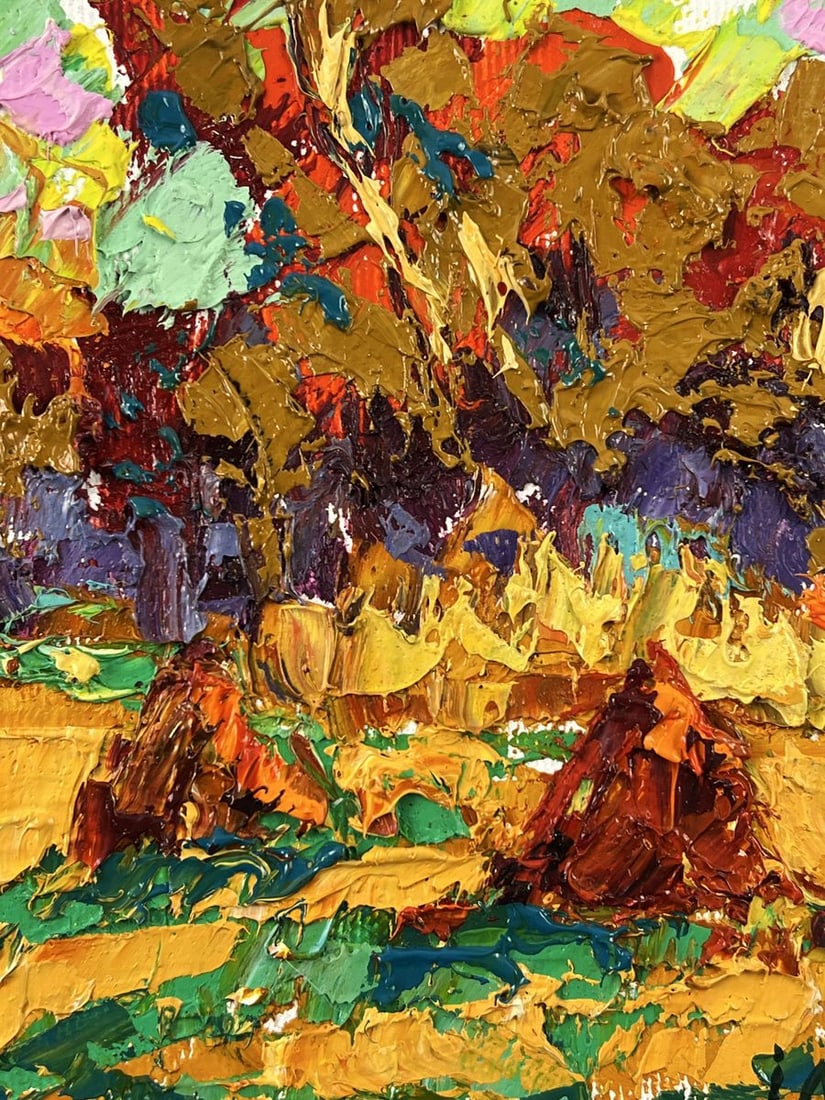 Oil painting Autumn Fields After Harvesting Oleksiy Ivanyuk - 9