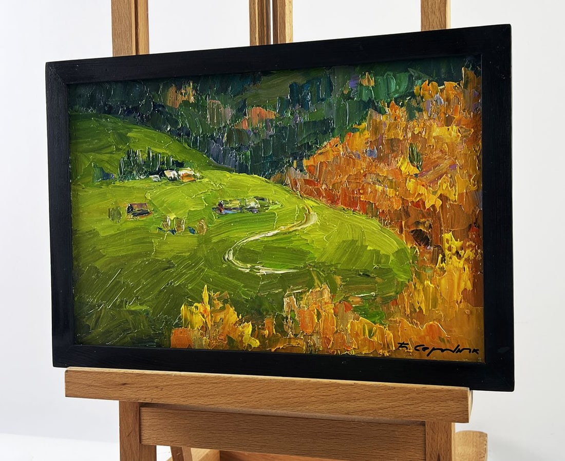 Oil painting Autumn Mountain View Boris Serdyuk - 2