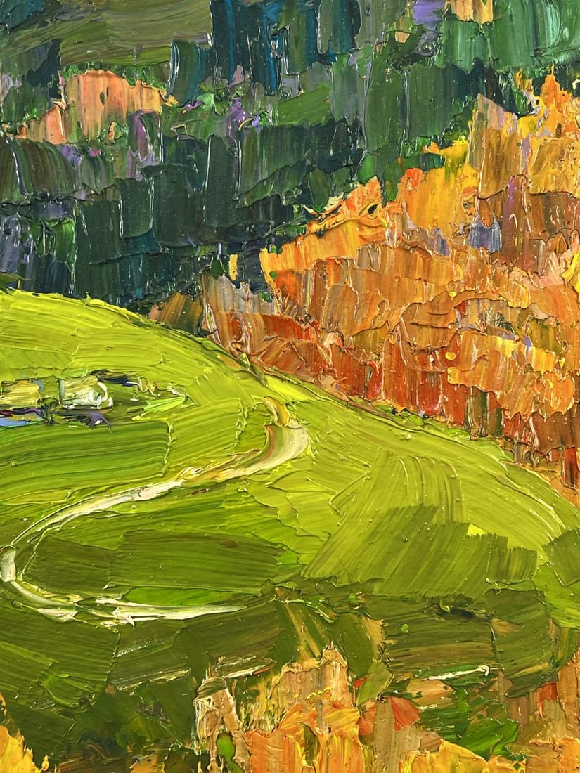 Oil painting Autumn Mountain View Boris Serdyuk - 8