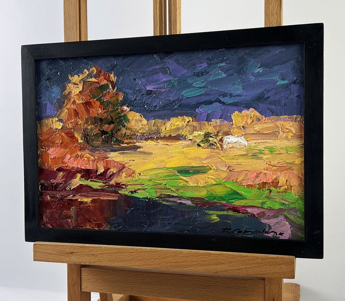 Oil painting In the Field Before the Rain Boris Serdyuk - 2