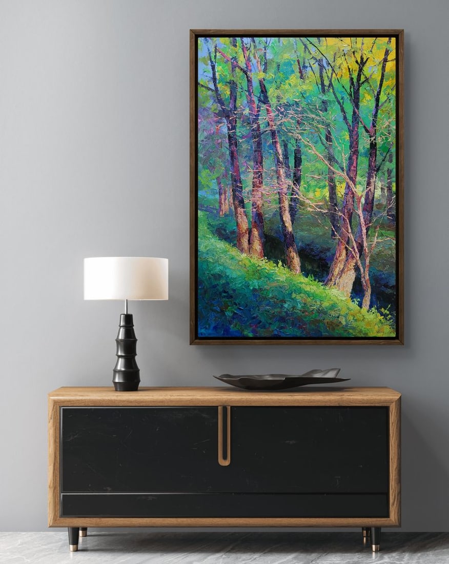 Oil painting A walk through the autumn forest Boris Serdyuk - 2