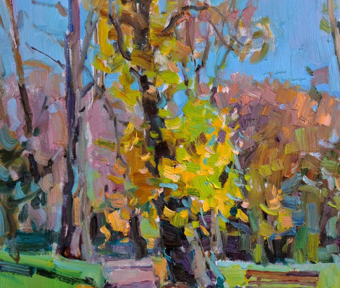 Oil painting Sunny October Vyacheslav Pereta - 2