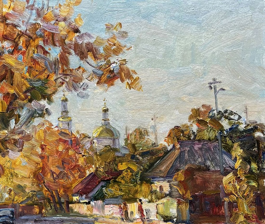 Oil painting October in the Old Town Ivan Kovalenko - 3