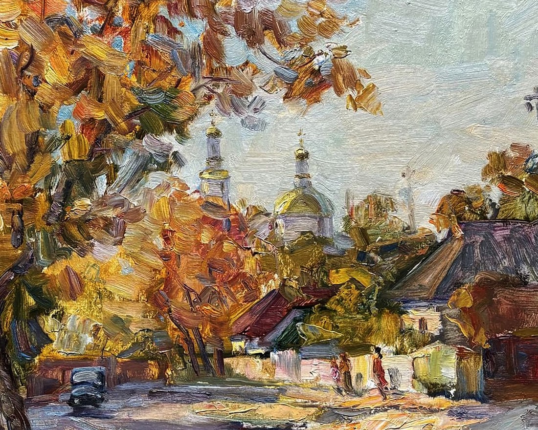 Oil painting October in the Old Town Ivan Kovalenko - 4