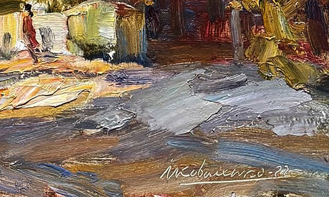 Oil painting October in the Old Town Ivan Kovalenko - 6