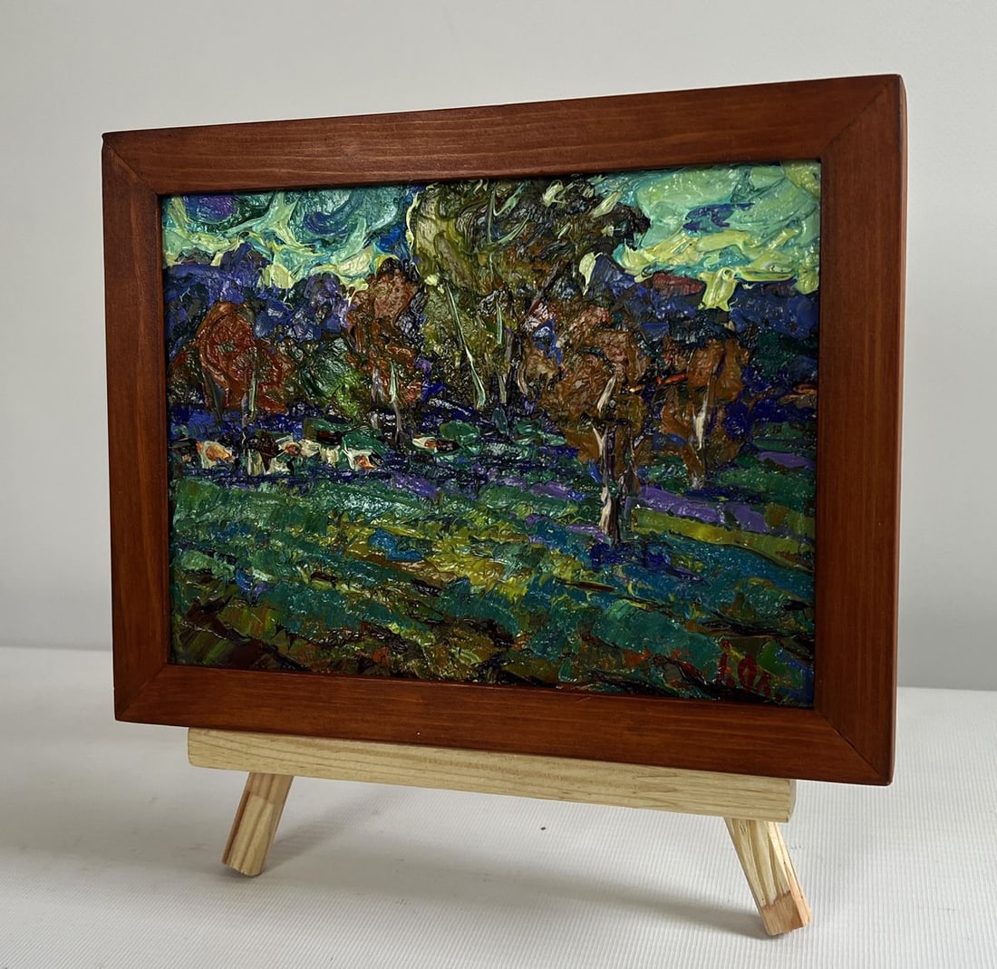 Oil painting Evening autumn wind Alex Kalenyuk - 2