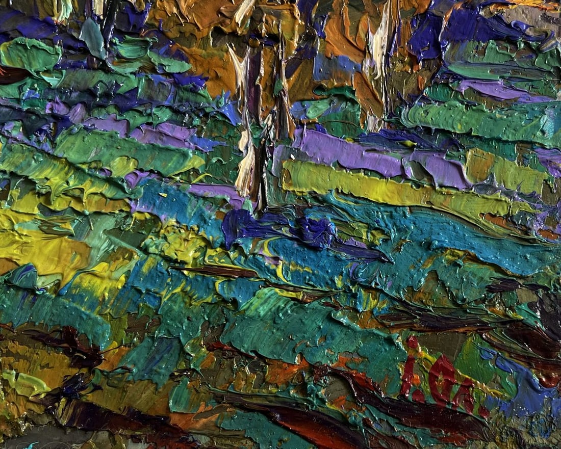 Oil painting Evening autumn wind Alex Kalenyuk - 7