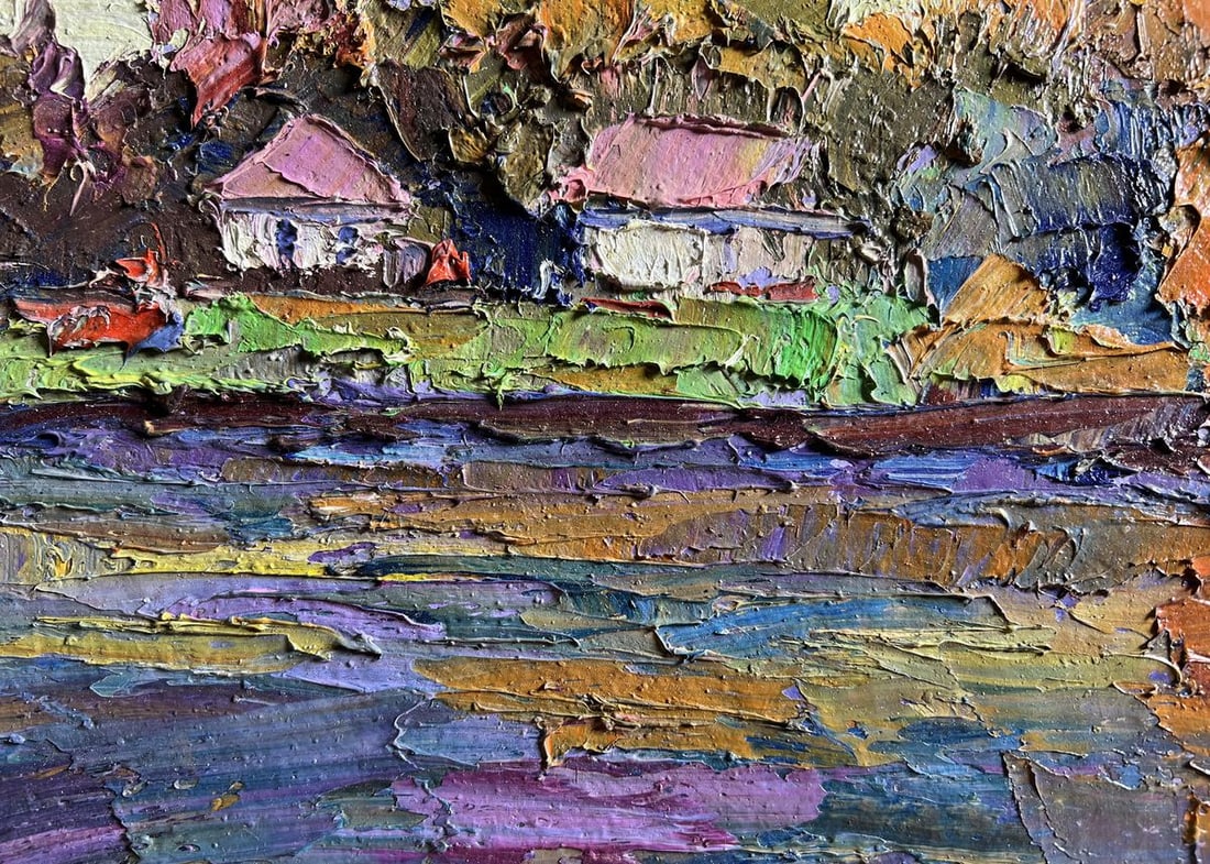 Oil painting Overlooking the city Boris Serdyuk - 7