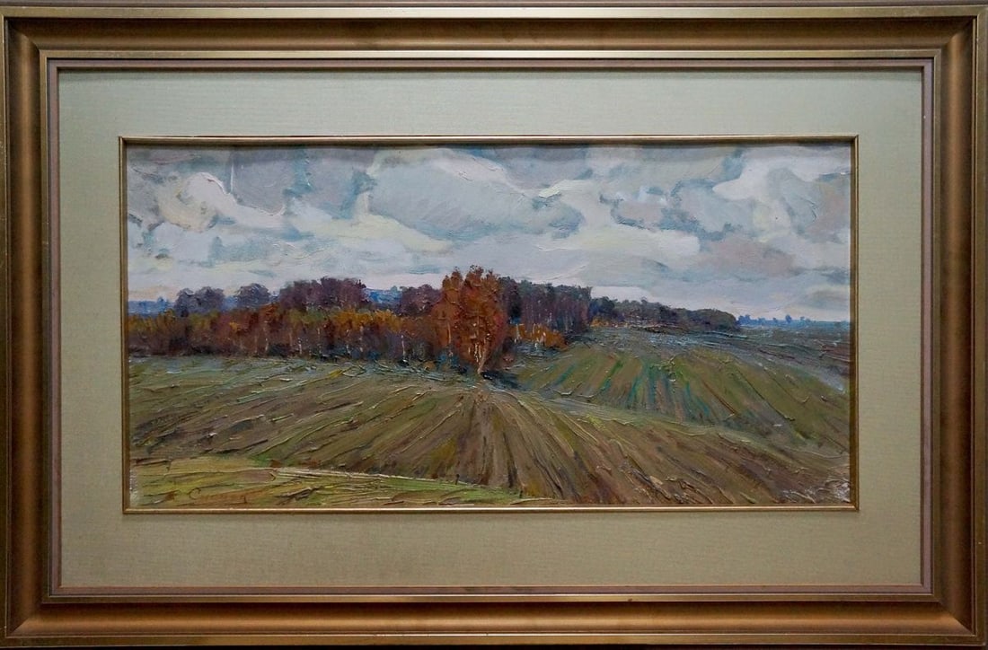 Oil painting After the rain Snopok A.N.: Title: Oil painting After the rain Snopok A.N. Description: No.Vern 1590 *** ABOUT THIS PAINTING *** * TITLE: "After the rain" * ARTISTS: Snopok A.N. * SIZE: 30x60 cm/11.81x23.62 inches', frame size: 
