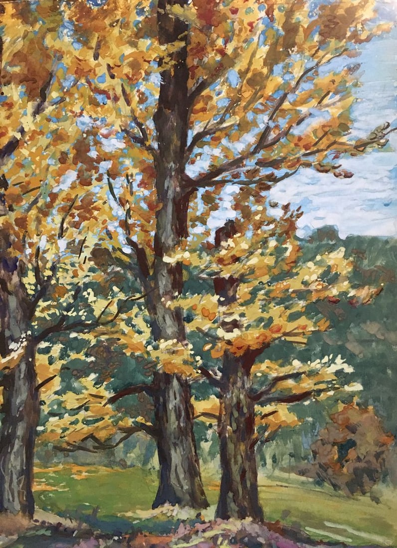 Gouache painting Autumn beauty Cherkas A.G. - 4