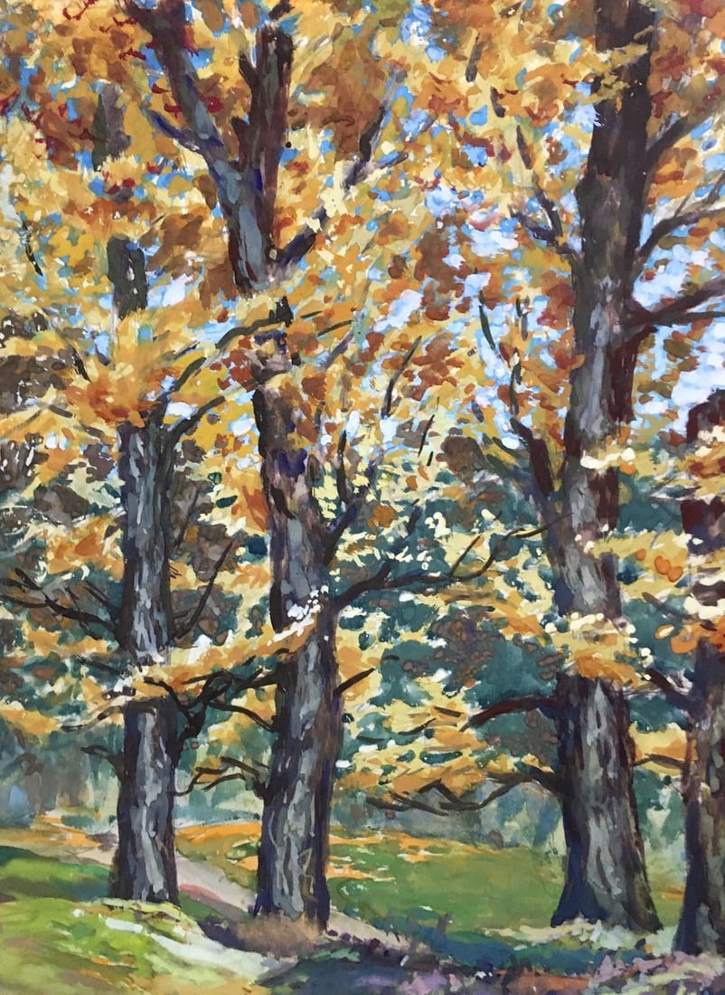Gouache painting Autumn beauty Cherkas A.G. - 5