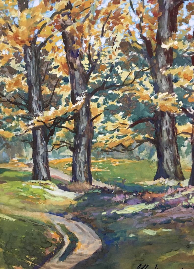Gouache painting Autumn beauty Cherkas A.G. - 6