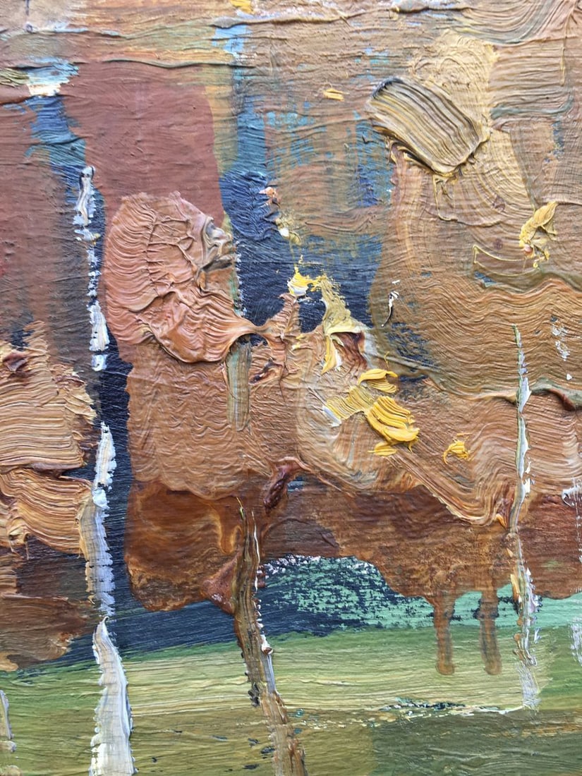 Oil painting Twilight in the forest Bloshenko Anatoly Mikhailovich - 9