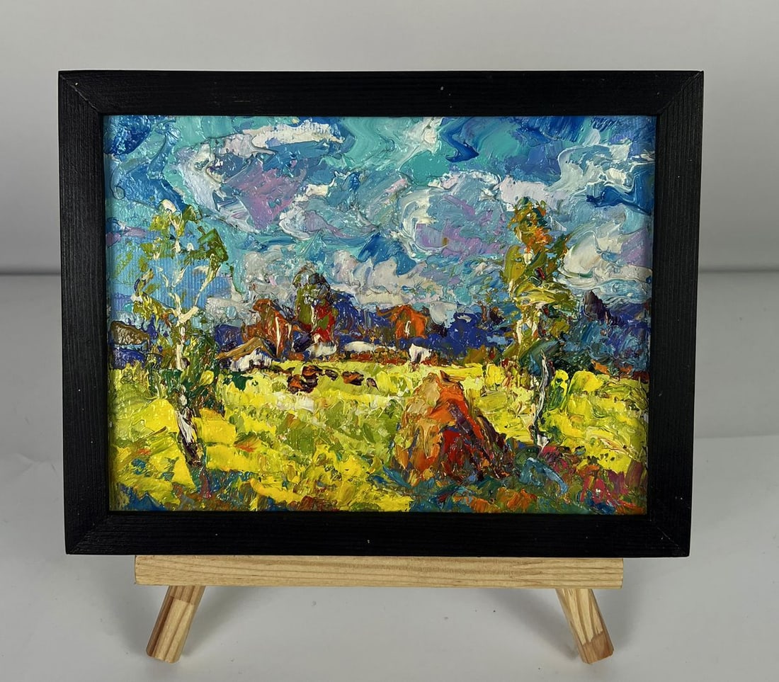 Oil painting Early autumn has arrived Oksana Ivanyuk: Title: Oil painting Early autumn has arrived Oksana Ivanyuk Description: No.AAA6218*** ABOUT THIS PAINTING **** TITLE: "Early autumn has arrived"* ARTISTS: Oksana Ivanyuk* SIZE: 15x20 cm/5.90x7.87