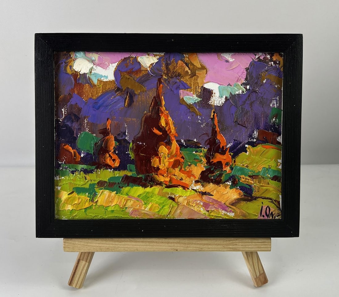 Oil painting Morning dawn in the fields Oleksiy Ivanyuk (1 of 11)