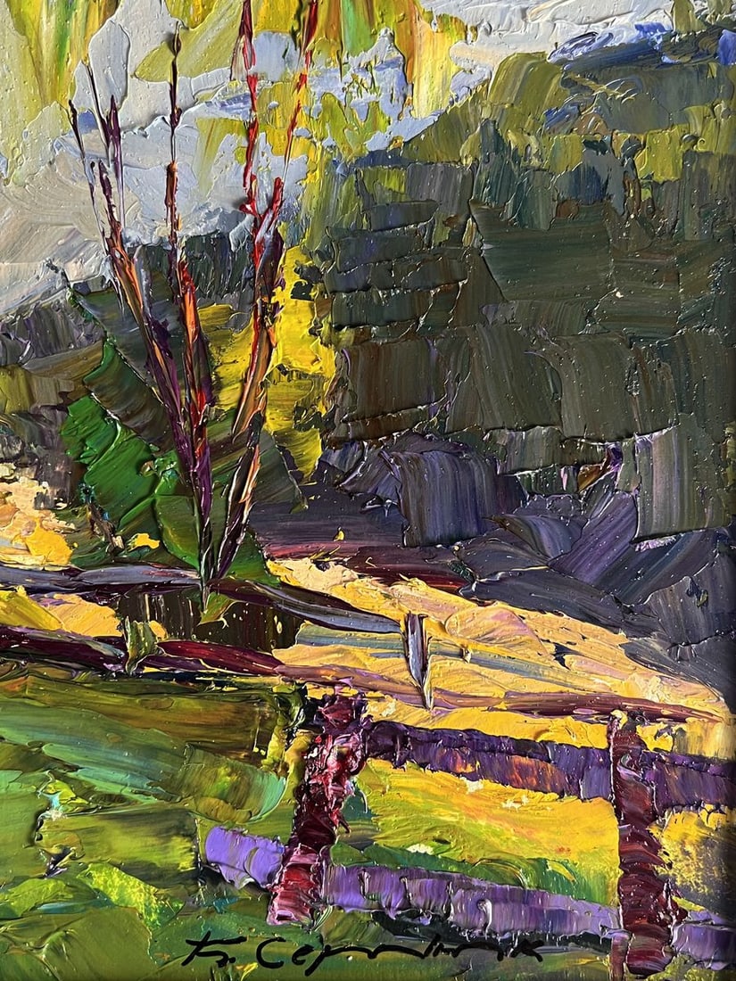 Oil painting Autumn mountain meadows Boris Serdyuk - 10