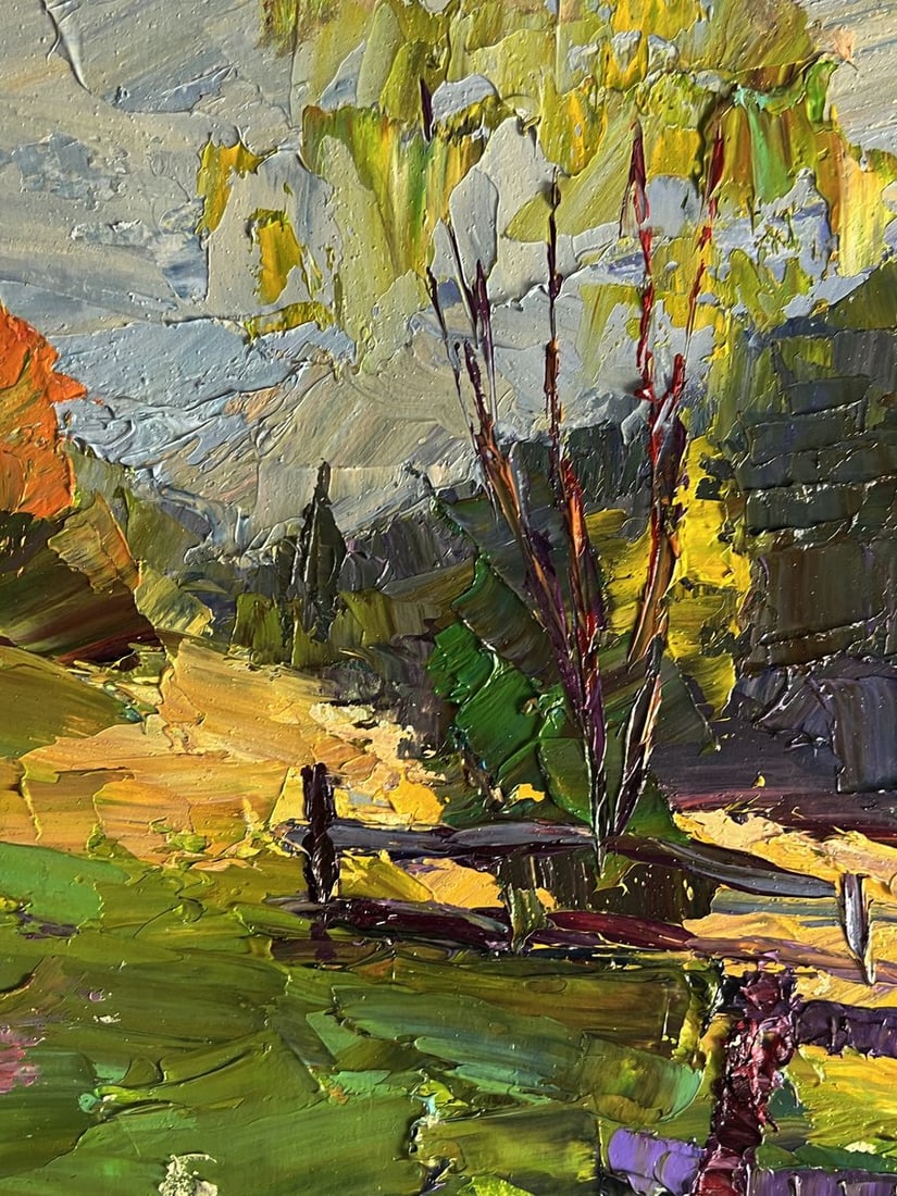 Oil painting Autumn mountain meadows Boris Serdyuk - 6