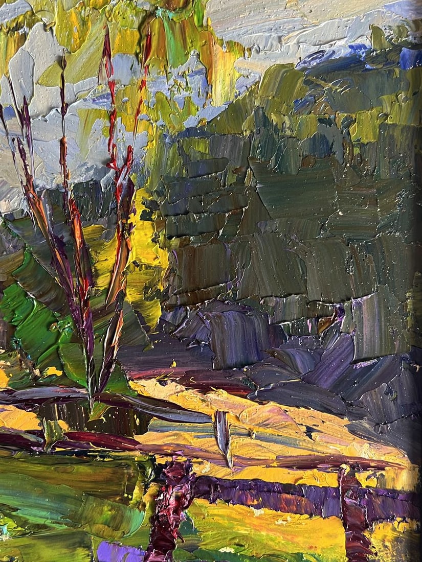 Oil painting Autumn mountain meadows Boris Serdyuk - 9