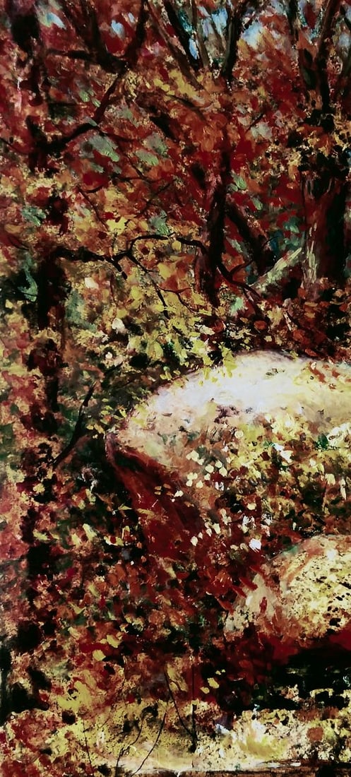Oil painting Autumn forest and quiet trees Vitaly Duhnevich (1 of 5)