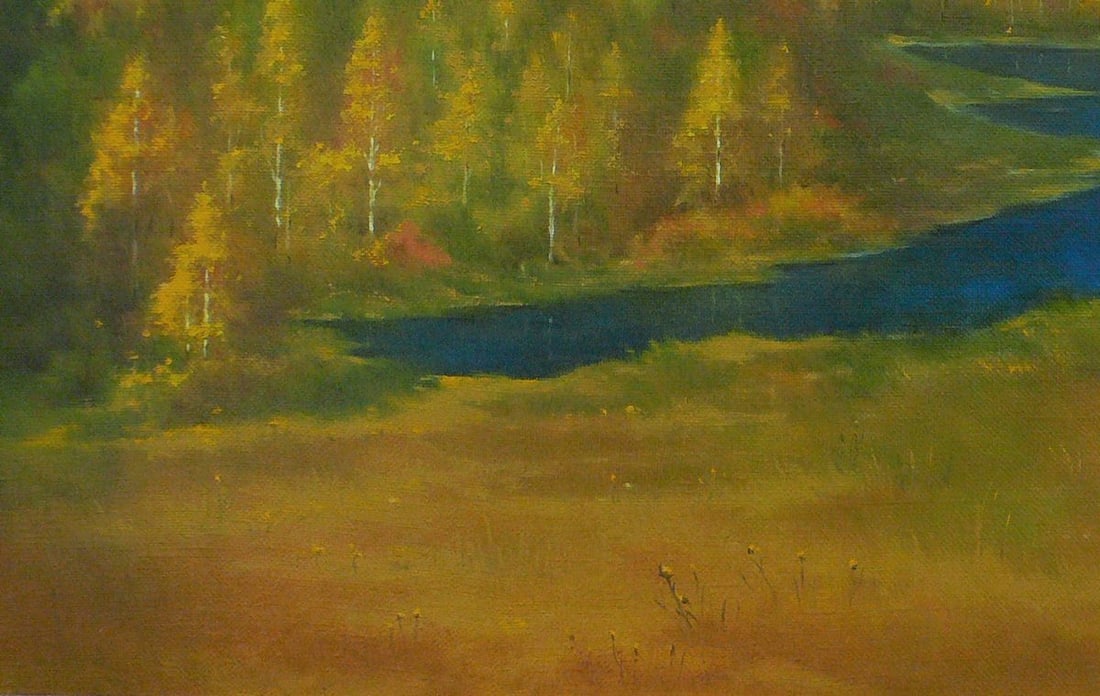 Oil painting Golden autumn Vasily Korkishko - 3