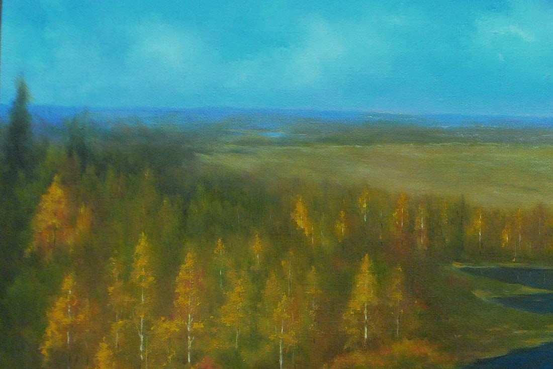 Oil painting Golden autumn Vasily Korkishko - 4