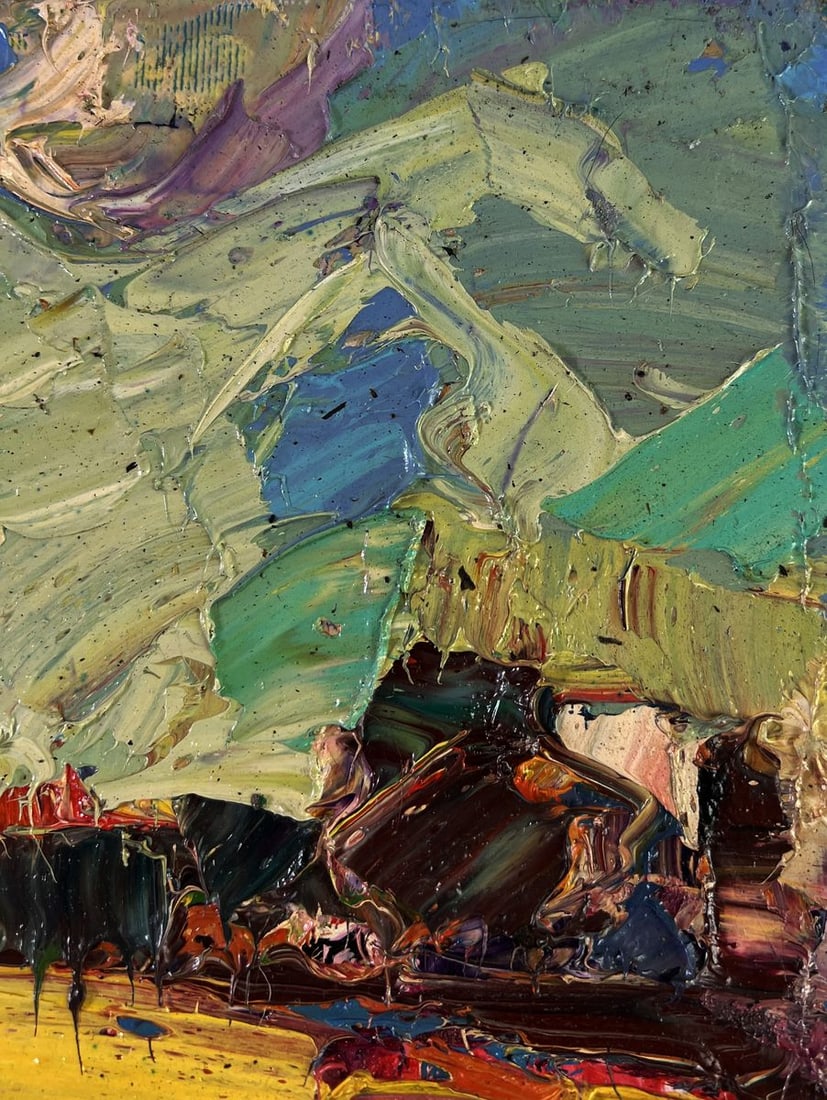 Oil painting Autumn ?lame of fire Oleksiy Ivanyuk - 4