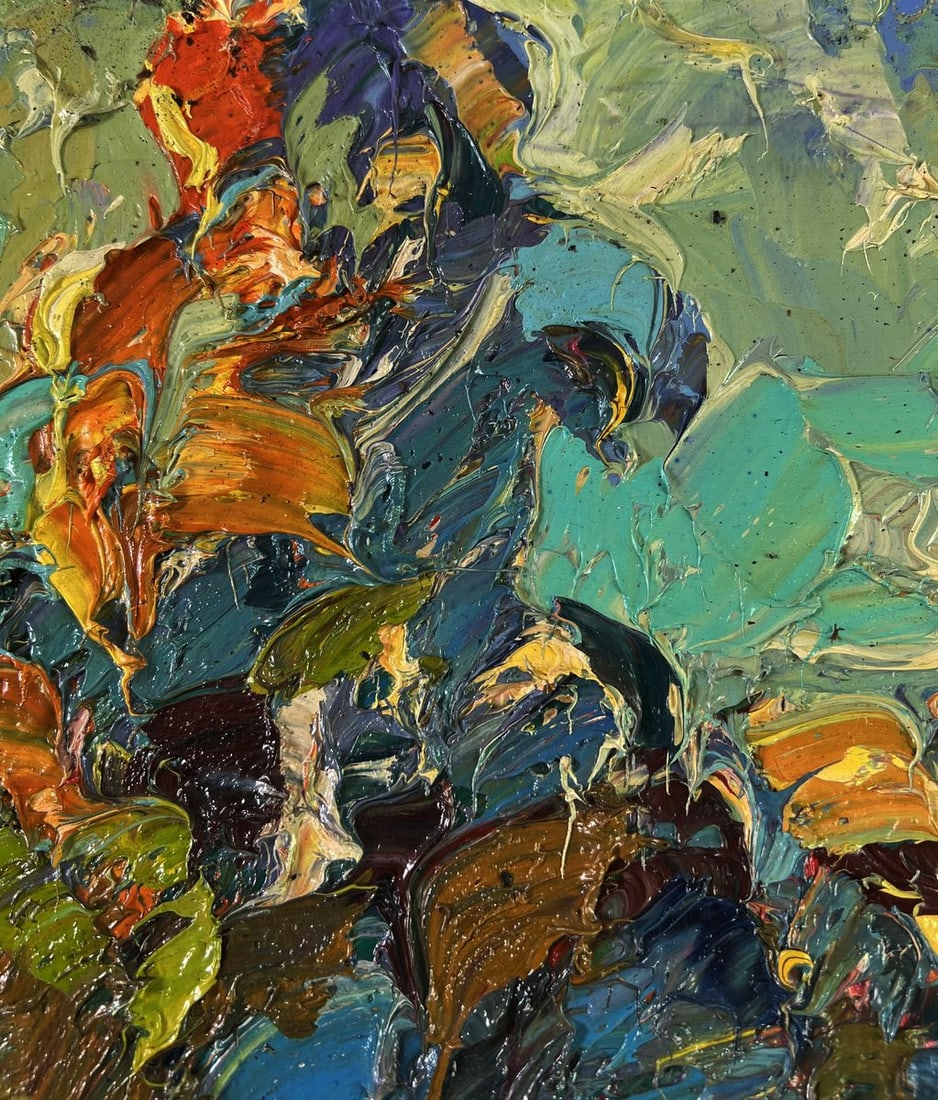 Oil painting Autumn ?lame of fire Oleksiy Ivanyuk - 5
