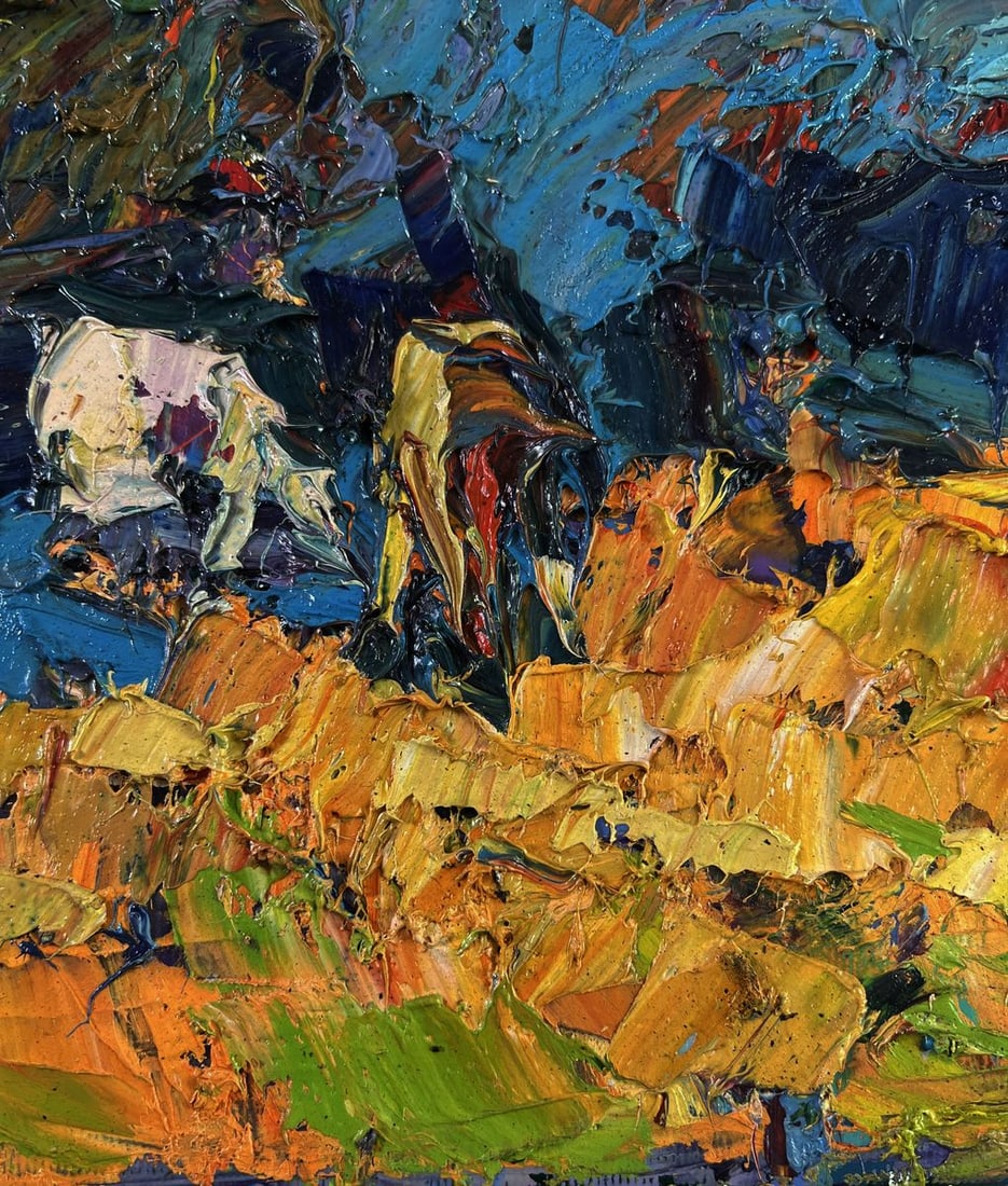 Oil painting Autumn ?lame of fire Oleksiy Ivanyuk - 8