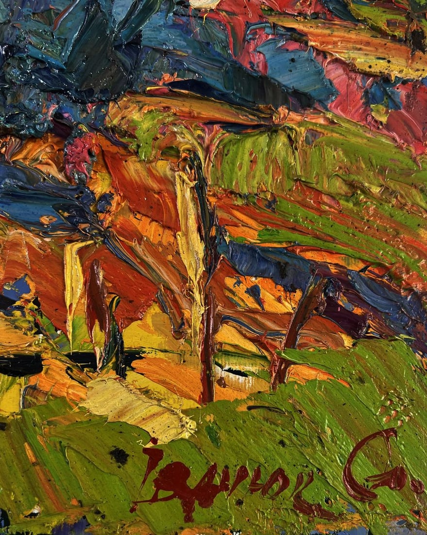 Oil painting Autumn ?lame of fire Oleksiy Ivanyuk - 9