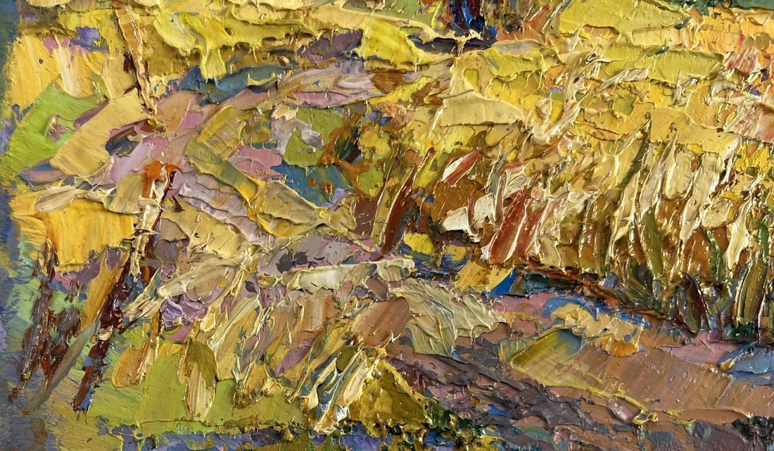 Oil painting Golden breath of autumn Oksana Kalenyuk - 6