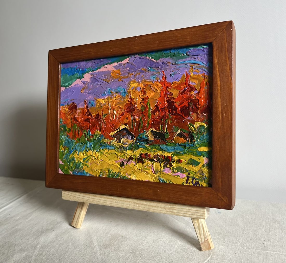 Oil painting Autumn in the mountains Alex Kalenyuk - 2