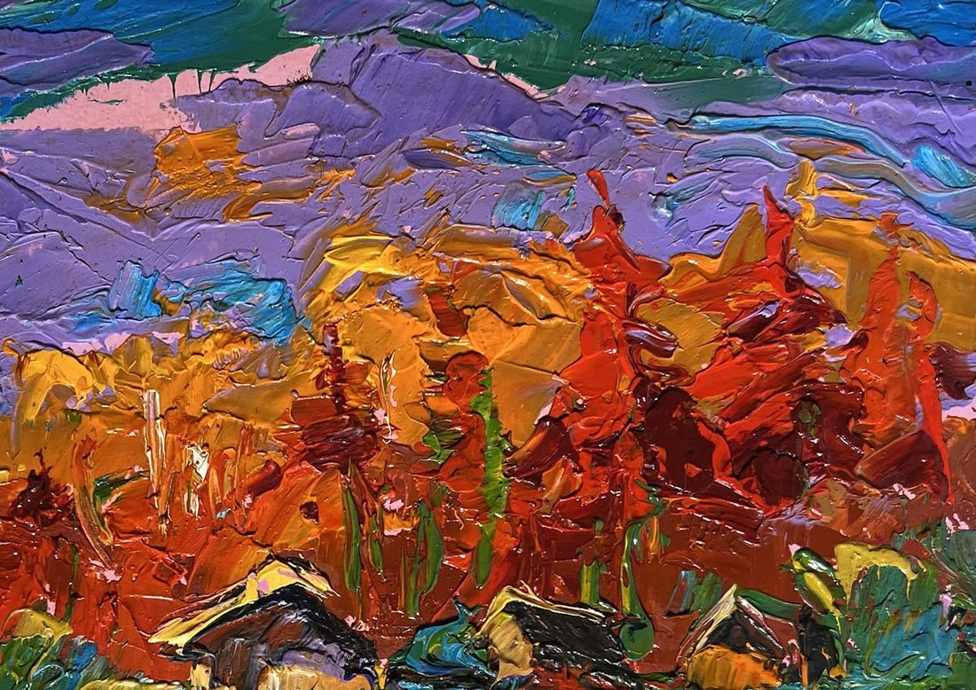 Oil painting Autumn in the mountains Alex Kalenyuk - 8
