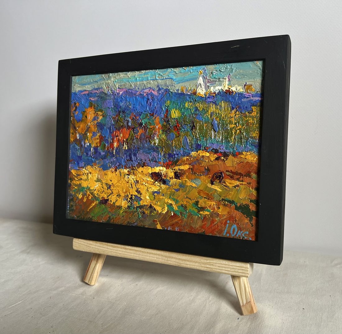 Oil painting Autumn light fog Oksana Kalenyuk - 2